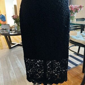 Forever 21 Black Lace Midi Skirt
